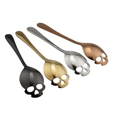 Stainless Steel Skull Sugar Tea Spoon