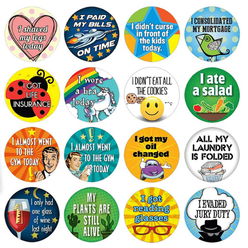 Adult Achievement Stickers