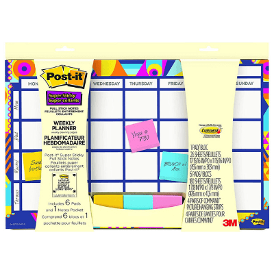 Weekly Sticky Note Calendar