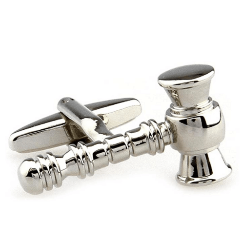 Silver Gavel Cufflinks