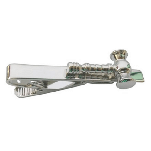 Silver Gavel Tie Clip