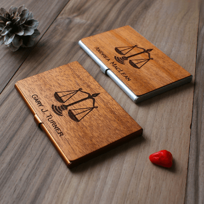 Personalized Business Card Holder