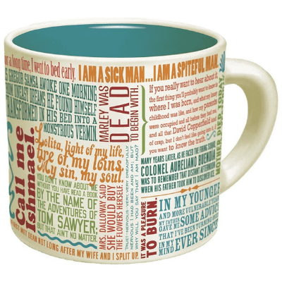 First Lines Literature Coffee Mug