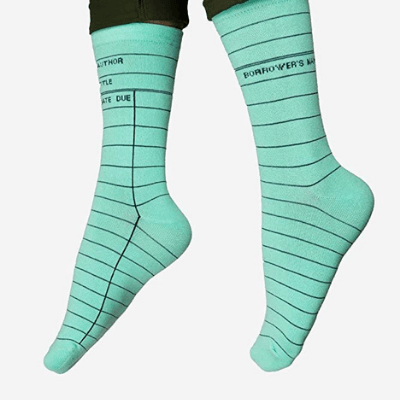 Book-Themed Unisex Cotton Socks