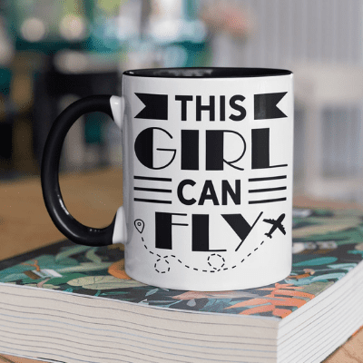 Girl Can Fly Mug