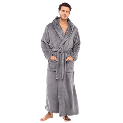 Del Rossa Men's Fleece Robe