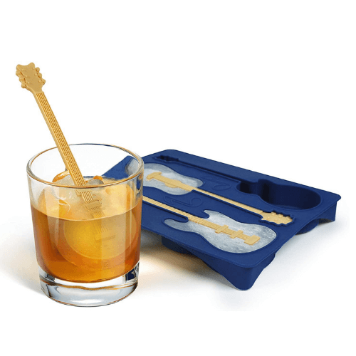 Guitar-Shaped Ice Cube Molds