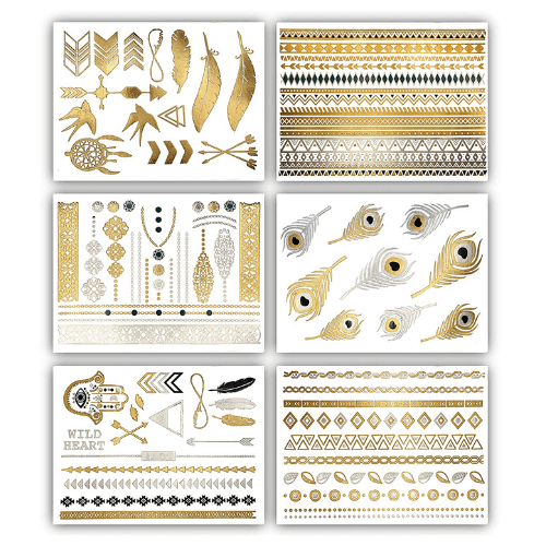 Temporary Metallic Tattoos