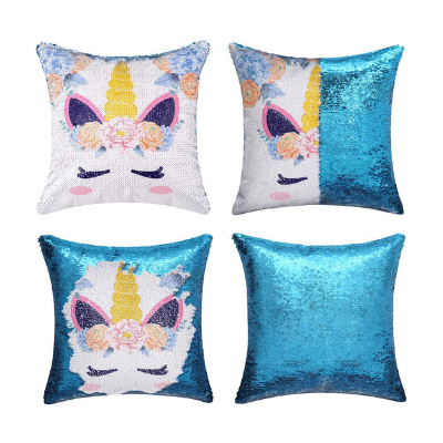 Unicorn Sequin Pillow